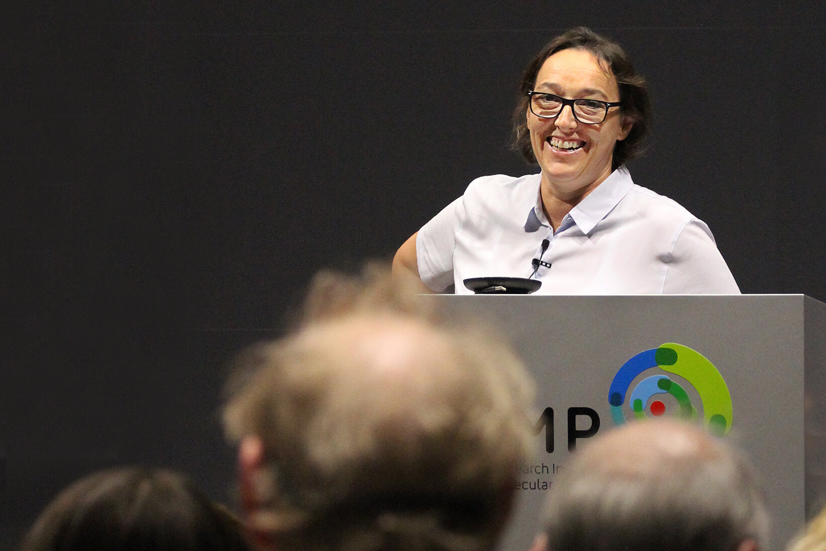 Angelika Amon with Kim Nasmyth in 2017